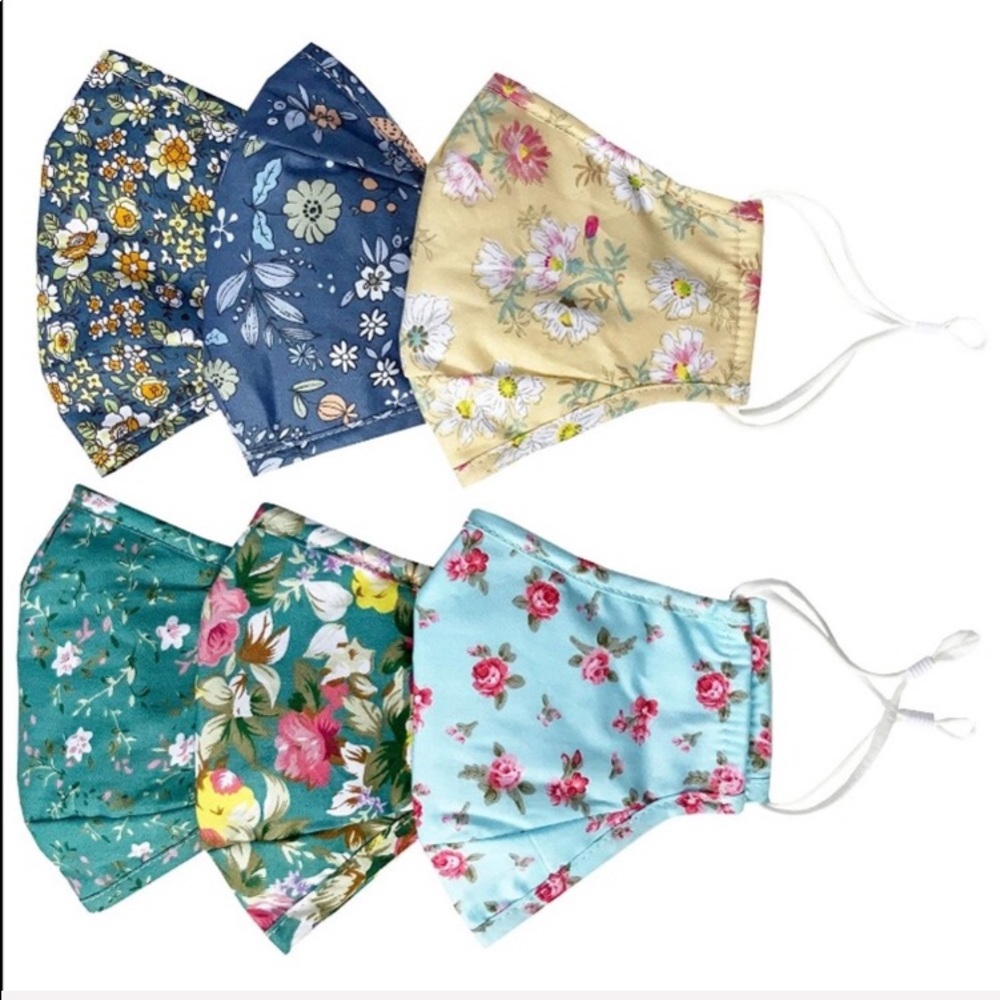 3/$20 Face mask w/filter pocket